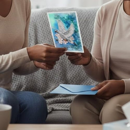 Dove Sympathy Card, Animal Thinking Of You, Condolence, Quilling Card for Him, Her, Friend and Love (Dove Sympathy) - color: Dove Sympathy