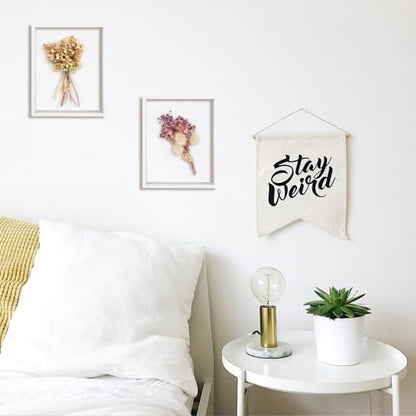 2 Pack 8 x 10 Floating Picture Frame 3d Farme Wooden Shadow Box Frames for Dried Flower Plant Specimen DIY Artwork Display Frame for Tabletop Decor