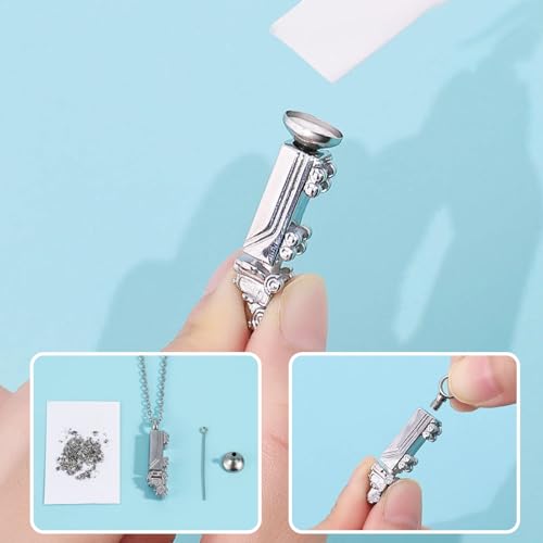 18 Wheeler Semi Truck Urn Necklace for Ashes Stainless Steel Cremation Memorial Pendant Trucker Keepsake Gift for Men Women - color: Silver