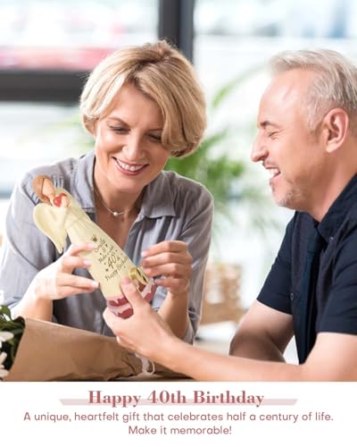 40th Birthday Gifts for Women, Happy 40th Birthday Decorations | Ideas Gifts for 40 Year Old Woman Mom Wife Friend Sister, Sculpted Hand-Painted Angel Figurine for Home Decor - style: 40th Birthday