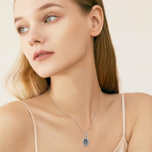 Birth Flower Photo Locket Necklace 925 Sterling Silver 12 Month Locket Necklace with Picture Birth Flower Photo Jewelry Gifts for Women Mother Mom Daughter - color: 03-March-Daffodil, style: 1.no custom