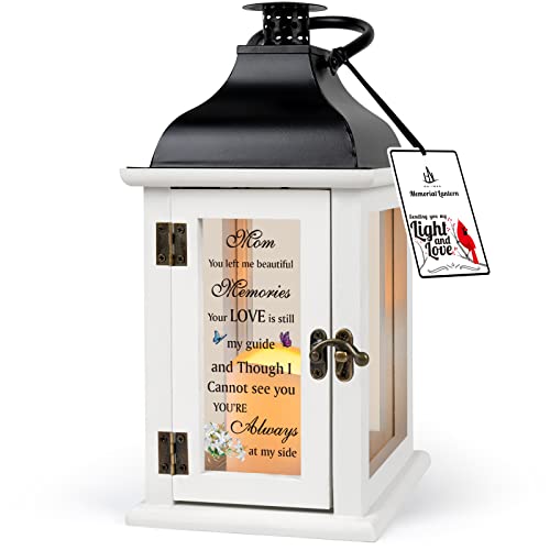 Memorial Lantern - Bereavement Sympathy Gifts for Loss of Mother Memorial Gifts for Loss of Mother Thoughtful Funeral Gifts for Loss of Mother Remembrance Gifts for Loss of Loved One - color: Mom