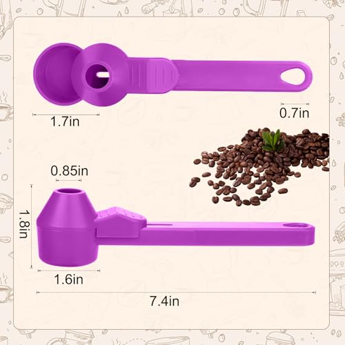 Palksky Coffee Scoop & Funnel for Reusable K Cup Refillable Coffee Pods,2 Tablespoon Coffee Measuring coffee Scooper,1PCS(Purple) - color: Purple