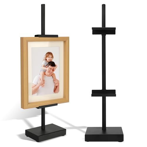 18” Black Steel Adjustable Tabletop Easel Stand,Picture Frame Holder Stand for Display,Art Easel Photo Stands for Sign,Plates,Painting,Artwork,Poster,Books - color: Black, size: 18 in