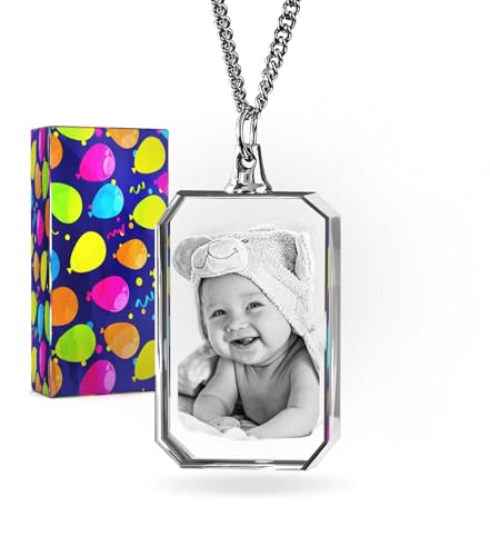 ArtPix Custom Photo Necklace - Personalized Picture Pendant, Birthday Gift - style: Medium Premium