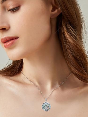 WINNICACA Urn Necklaces for Ashes 925 Sterling Silver Tree of Life Ash Necklace Cremation Jewelry Urn Pendants for Women Memorial Gifts for Birthday Christmas Funeral - style: 04-Urn