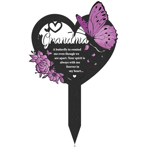 Grave Decorations for Cemetery - Grave Marker for Loss Grandma - style: Grandma