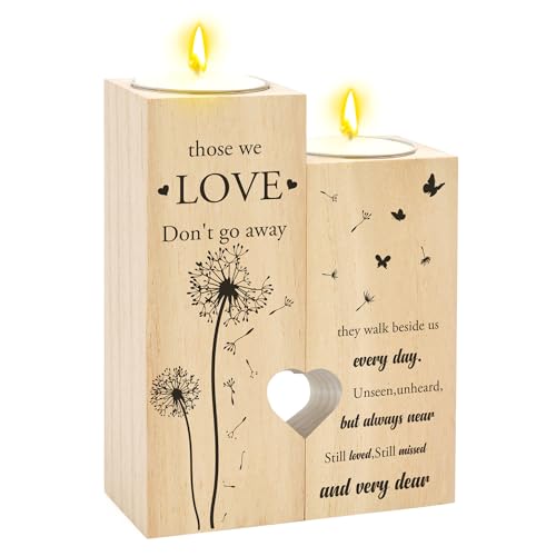 Sympathy Gifts for Loss of Loved One - Sympathy Candle Holder Candlestick Memorial Bereavement in Memory of Condolences Remembrance Gifts for Loss of Mom Dad Mother Father