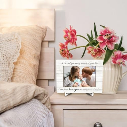 Miscarriage Memorial 4x6 Picture Frame, Loss of Baby Memorial Sympathy Gifts Photo Frame for Mom, I Carried You Every Second of Your Life Wall and Tabletop Display Picture Photo Frames - color: baby02