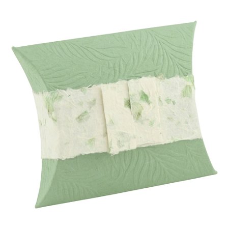 Small Journey Earthurn Fern by Passages International, Small Eco-Friendly Urn for Ashes, Biodegradable, Green Paper - color: Fern
