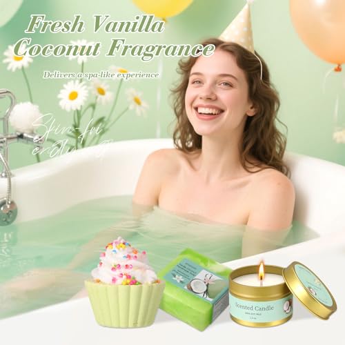 Daisy Birthday Gifts for Women,Self Care Gifts,Birthday Gift Basket for Mom | Care Package,Spa Gifts Set for Women,with Blanket,Candle, Unique Happy Birthday Surprise for Her,Daughter,Sister,Friends