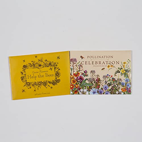 Bentley Pollination Celebration Wildflower Seed Packets, Non-GMO, Uncoated Flower Mix for Planting, Beautiful Garden Gift - style: Pollination Celebration