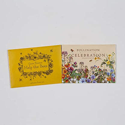 Bentley Pollination Celebration Wildflower Seed Packets, Non-GMO, Uncoated Flower Mix for Planting, Beautiful Garden Gift - style: Pollination Celebration