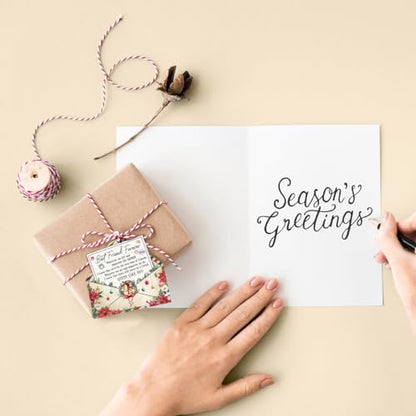 Best Friend Forever Gifts, Christmas Decorations Ornaments, Sentimental Friendship Gift, Birthday Gifts for Women, Fun and Cool Envelope Wooden Ornament for Female Friends - style: Friend Letter