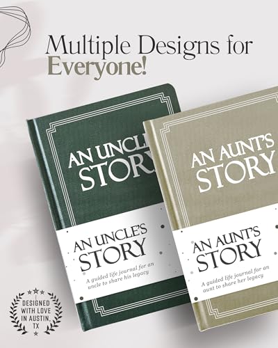 Aunt's Life Story Journal (Hardcover): A Meaningful Keepsake for Aunt to Share Her Journey and Memories, Book Includes 250+ Prompt Questions, Sentimental Gifts Idea, Mother's Day, Birthday & Christmas - style: Aunt's Life Story Journal