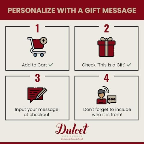 Thinking Of You Gift Basket For Men Thinking Of You Gift Baskets, Gourmet Cookies Gift Baskets For Women, Men, Dad, Mom, Grandparents, and Friends By Dulcet Gift Baskets - color: Thinking of You