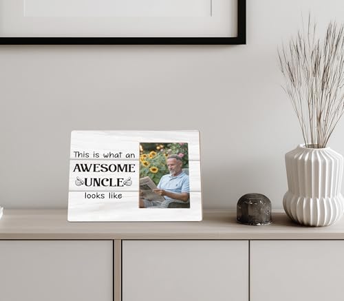 Uncle Gifts from Niece Nephew,This is What An Awesome Uncle Looks Like Picture Frame 4x6 - color: Uncle