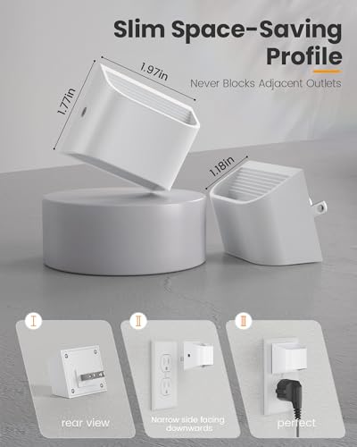 NIORSUN Night Lights Plug Into Wall, 6 Pack, 3000K, Auto On/Off, White - color: White, size: 6 Pack