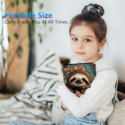 Photo Album 3.5x5 80 Photos Small Capacity PU Leather Cover, Cute Sloth Mini Photo Album 3.5x5 with Elastic band, Birthday Christmas Photo Albums Wedding Anniversary - color: Cute Sloth, size: 3.5*5 Holds 80 Photos