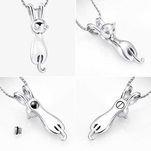 Imrsanl Pet Cremation Jewelry for Ashes Cat Urn Necklace - color: Customize