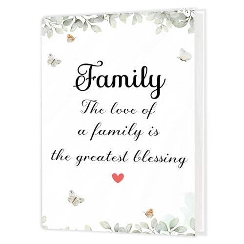 Family Photo Album Holds 36 4x6 Photos, the Love of a Family Is the Greatest Blessing Small Photo Album Memory Keepsake Gift for Families Graduation Travel Vacation - color: Family