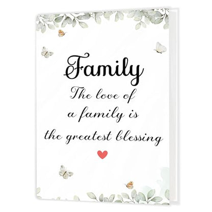 Family Photo Album Holds 36 4x6 Photos, the Love of a Family Is the Greatest Blessing Small Photo Album Memory Keepsake Gift for Families Graduation Travel Vacation - color: Family