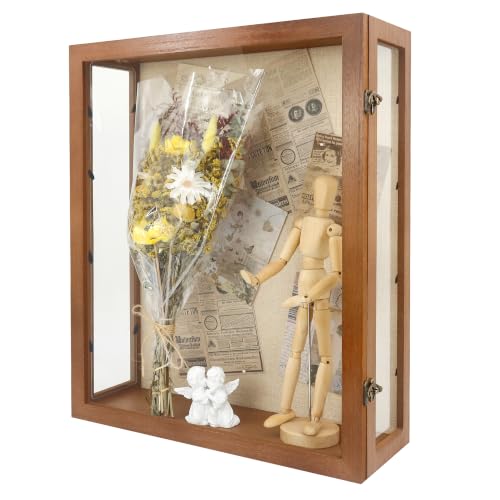 16x20x6 Extra Deep Shadow Box with Large 3 Removable Panels,Carbonized - color: Carbonized, size: 16x20x6