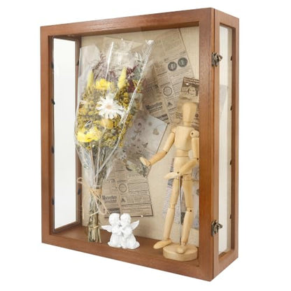 16x20x6 Extra Deep Shadow Box with Large 3 Removable Panels,Carbonized - color: Carbonized, size: 16x20x6