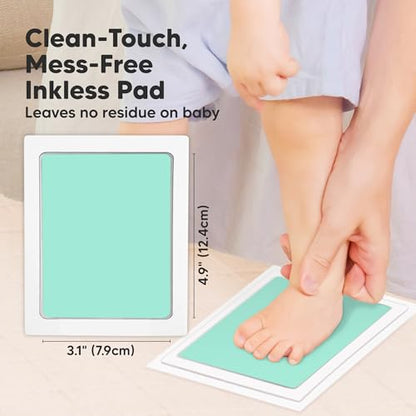 4pk Inkless Baby Hand and Footprint Kit, Mess Free Ink Pads (Popsicle, L) - color: Popsicle, size: 4-Pack, Large 3.1” x 4.9”