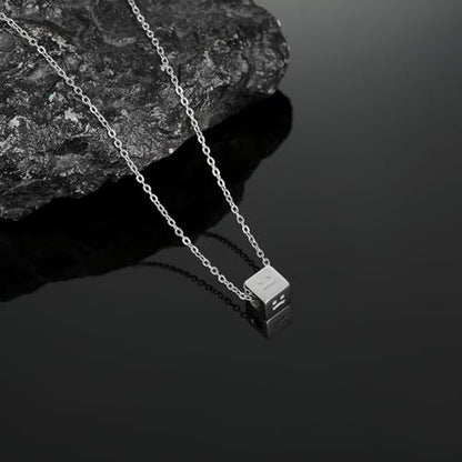 Silver/Gold Plated Angel Wing Pendant Necklace for Women Men | 18K Gold Guardian Angel Wings Feather Necklace Stainless Steel Simple Minimalist Necklaces Birthday Christmas Jewelry Gifts - color: Silver Emotion Face