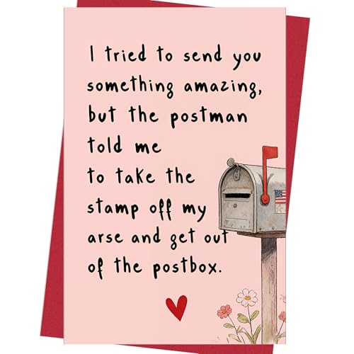 Funny Birthday Card for Women, Men, Dad, Mom, Brother, Sister, Husband, Friend, and Anyone Rude Anniversary Card - color: DTK-297