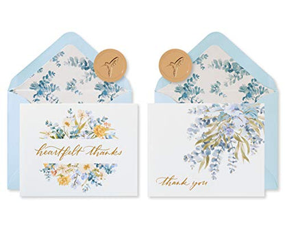 Papyrus Blank Wedding Thank You Cards with Envelopes, Eucalyptus Leaves (20-Count) - color: Eucalyptus Leaves