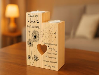 Sympathy Gifts for Loss of Loved One, Bereavement Candle Holders - Condolence Gift, Memorial Gifts for Mother Father Grandma (WE Love) - size: WE LOVE