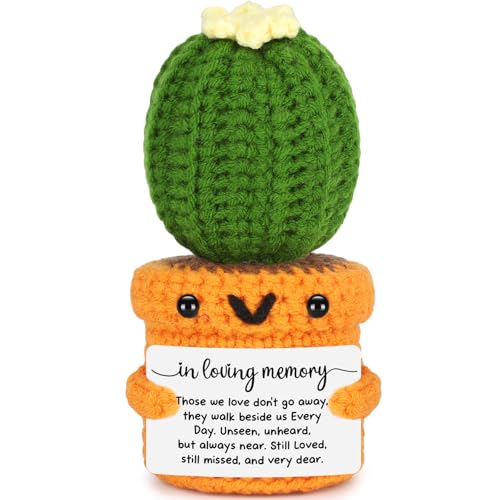 Sympathy Gifts for Loss of Loved One - Bereavement Condolences Gift for loss - Memorial Remembrance Gift for Mom Dad Grandma Grandpa - In Memory of Grief Gifts for Women Men Sorry for Your Loss Cactus - style: In loving memory