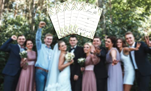 Join Us Invitation Cards With Envelopes - Greenery Invite Cards for All Occasions, Wedding, Engagement, Reception, Bridal or Baby Shower and Birthday Party - 25 Cards and 25 Envelopes - HL-003 YQK - color: Greenery7