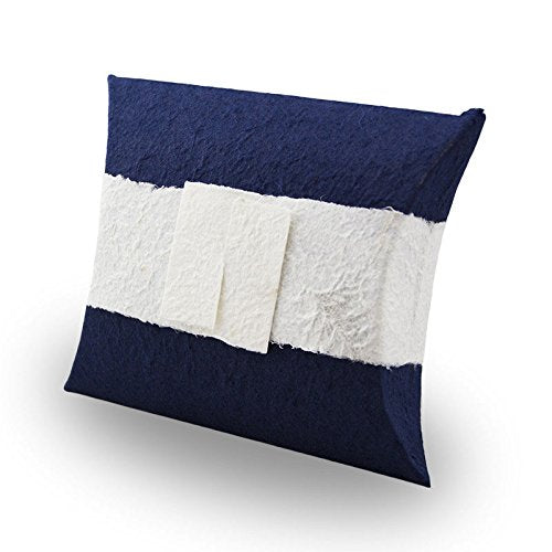 Paper Ideal for Water Burial - Extra Large - Holds Up to 220 Cubic Inches of Ashes - Navy Blue Biodegradable Cremation Urn