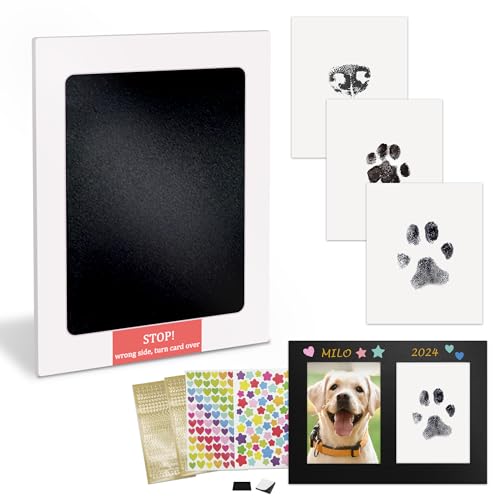 MYPAWLETS Inkless Pet Paw Print Kit,Dog&Cat Pawprint Ink Pad,1 Pack XL | Clean Touch,Mess-Free Ink Pads,Pet Safe,Dog Nose Prints,Clear Instructions,Pet Keepsakes,Ideal Gift for Pet Lovers,Dog Mom - size: Large (1 Pack)