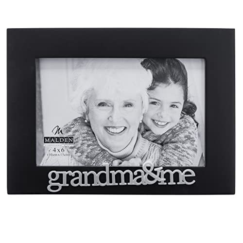 Malden International Designs Grandma and Me Expressions Picture Frame, 4x6, Black - style: Grandma and Me