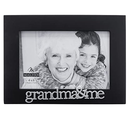 Malden International Designs Grandma and Me Expressions Picture Frame, 4x6, Black - style: Grandma and Me