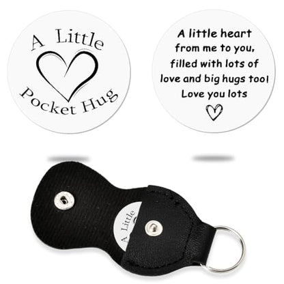 Sisadodo Pocket Hug Token Long Distance Relationship Keepsake Gifts for Son Daughter Birthday Christmas Gifts for Women Men - color: A Little Hug from Me to You