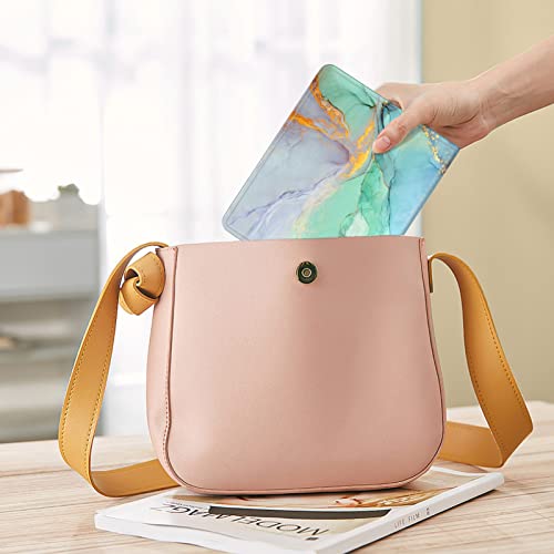 Fintie Photo Album 5x7 Photos, 52 Pockets Small Capacity Wallet Albums Book | Vegan Leather Cover, 5X7 Picture Keepsakes, Family/Wedding/Travel Memory Book, For Boys Girls Art Work, Emerald Marble - color: Emerald Marble