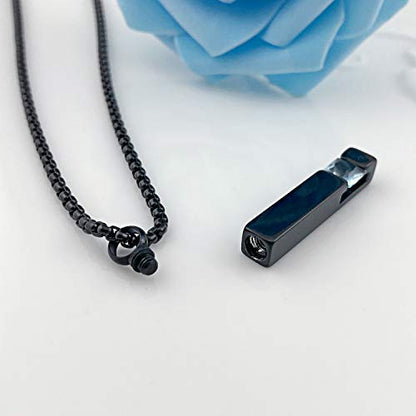 YOUFENG Urn Necklaces for Ashes Birthstone Cube Urns for Human Ashes Memorial Cremation Urn Locket Keepsake Ashes Jewelry - style: March