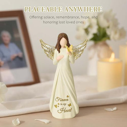 Butterfly Gifts for Women, Miscarriage Gifts for Mothers | Memorial Sympathy Gifts for Loss of Mom, Dad, Hand-Painted Remembrance Angel Gift - style: Miscarriage Gifts
