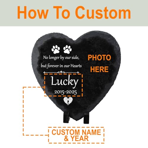 Personalized Pet Memorial Stones for Loss Dogs Cats - color: Memorial 3