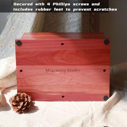 Cedar Wooden Urn for Human Ashes, Large Urn for Adult Up to 200lbs
