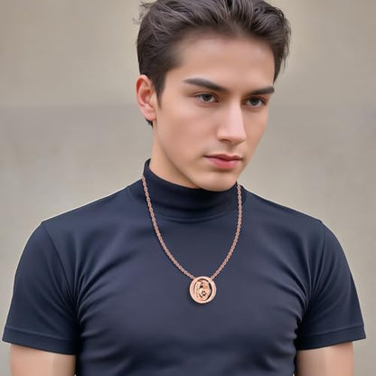 Cremation Jewelry for Ashes Pendant Dog/Cat Funeral Keepsake Urn Necklace Paw Print Memorial Necklace Forever in My Heart,No Longer by My Side Pet - color: Rose Gold