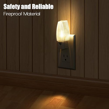 Emotionlite Plug-in Night Light, Dusk to Dawn Sensor, Warm White, 4 Pack | Warm white sensor night light, ideal for nursery, bedroom, bathroom, hallway, stairs & kitchen - size: 4 Pack Warm White