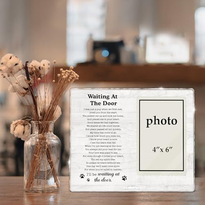 Pet Memorial Picture Frame, Dog Bereavement Gifts | Cat Loss Sympathy Gift, Pet Sympathy Gifts for Dogs Cats, Remembrance Gift Photo Frame for 4 x 6 Inch Photo