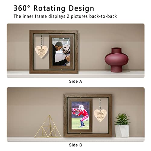 EYITUPC Rotating Son Memorial Wood Frame Loss of Son Sympathy Gift - color: Son
