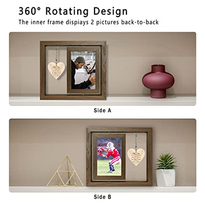 EYITUPC Rotating Son Memorial Wood Frame Loss of Son Sympathy Gift - color: Son
